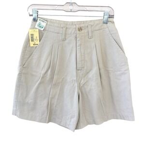 Vintage Northern Reflection Mom Shorts Size 5/6 Beige High Rise Double Pleated